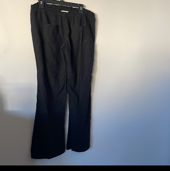 ROXY Oceanside Flared Linen Pants - Picture 5 of 8
